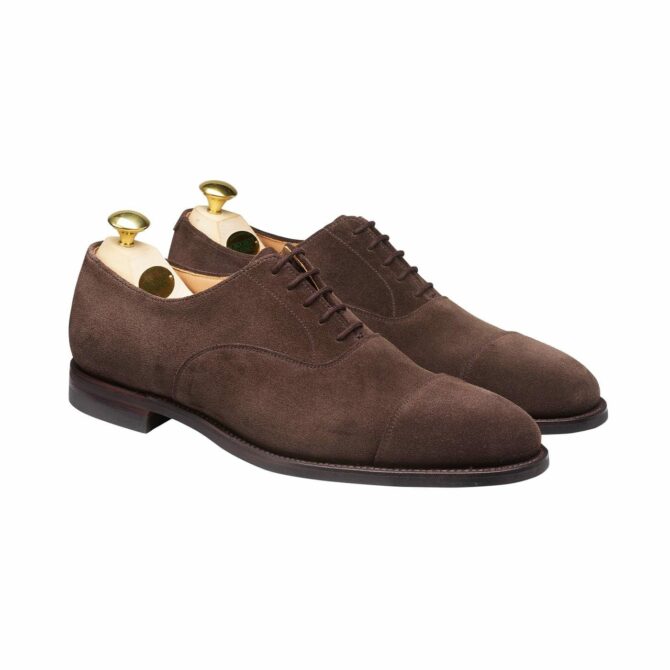 Crockett & Jones Connaught 2 Dark Oak Suede Oxford