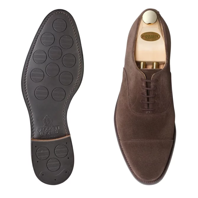 Crockett & Jones Connaught 2 Dark Oak Suede Oxford