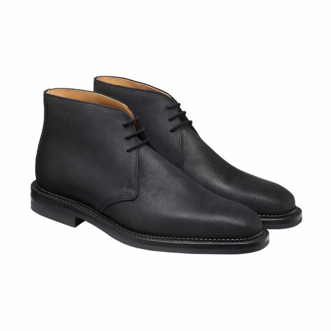 Molton Black Rough-out Suede Chukka Boot