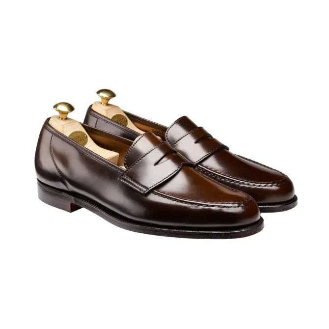 Crockett & Jones Harvard Dark Brown Cordovan Leather