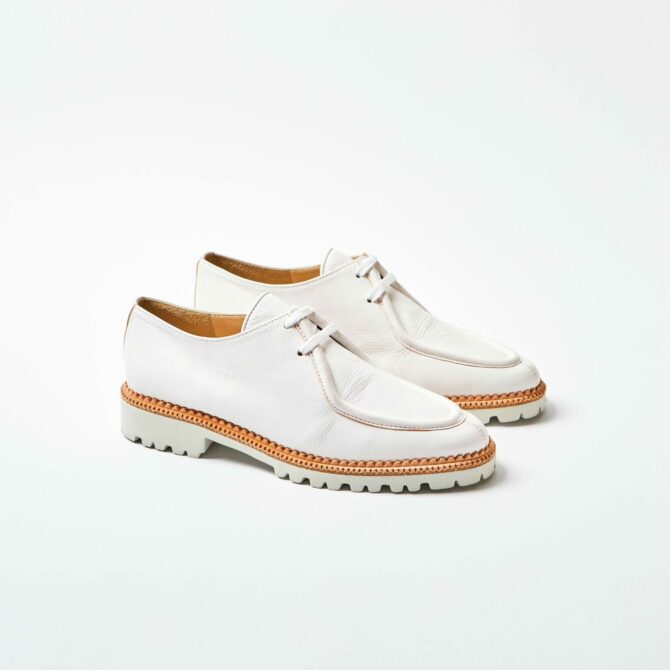 Brunate Amalfi White Apron Shoe