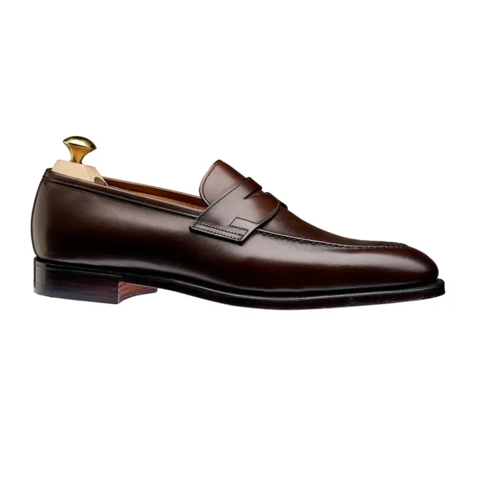 Crockett & Jones Sydney  - Dark Brown Calf Leather Penny Loafer