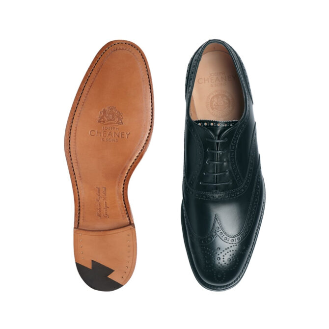 Cheaney Arthur III Black Calf Oxford Brogues