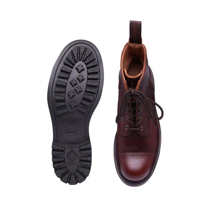 Cheaney Hurricane Whiskey Kudu Leather Derby Boots