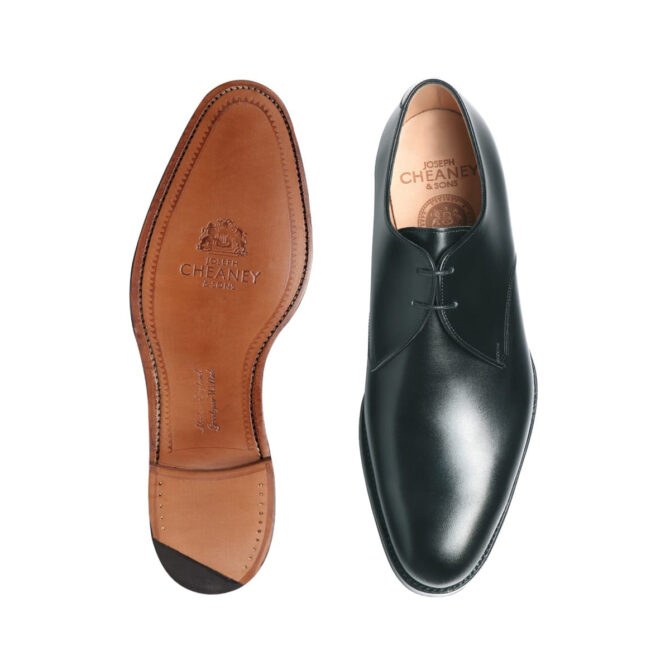 Cheaney Old Classic Black Calf Derby