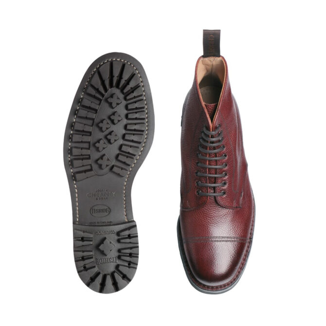 Cheaney Pennine Burgundy Grain Derby Boot