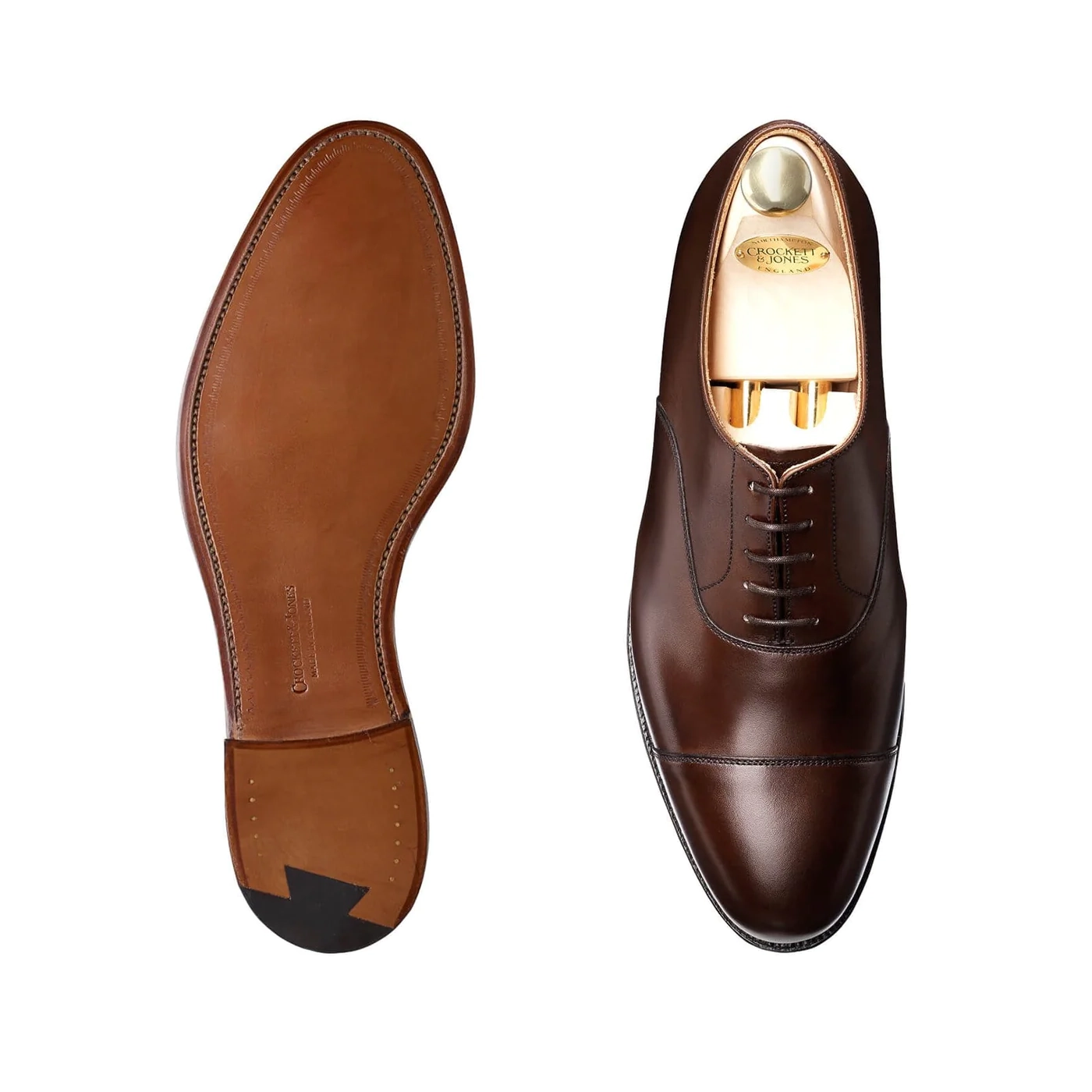 Crockett & Jones Connaught Dark Brown Burnished Calf - Bowhill & Elliott