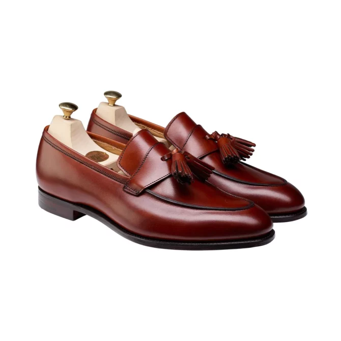 Crockett & Jones Sophie 2  - Chestnut Burnished Calf Tassel Loafer