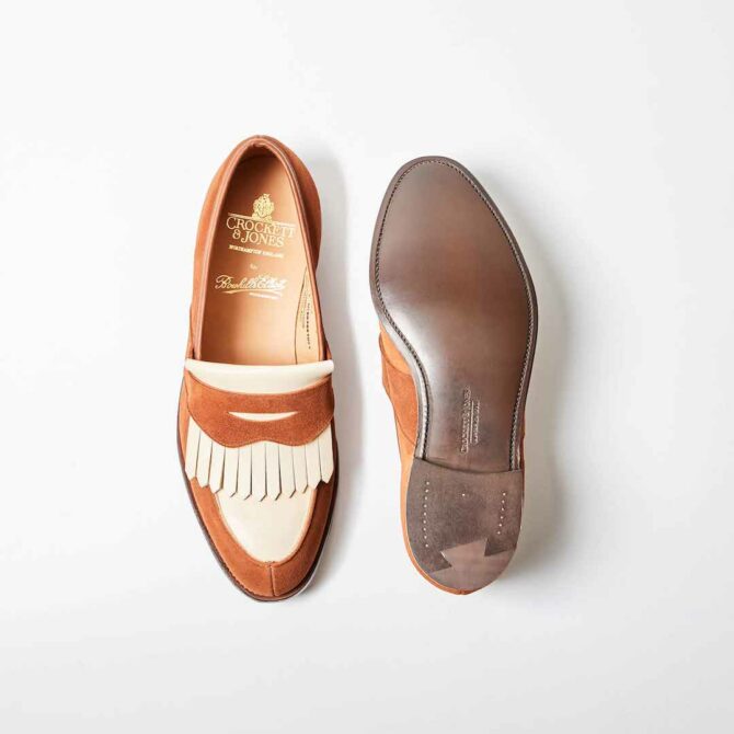 Crockett & Jones Sonning -  Polo Suede/Ivory Leather