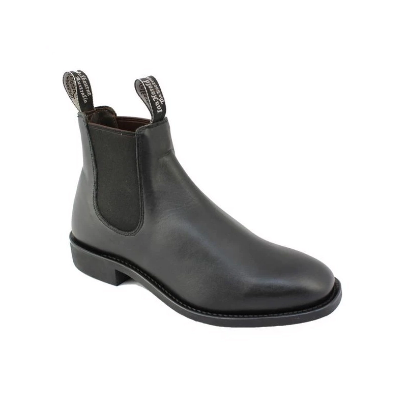 Ian Harold Grazier Black Chelsea Boot - Bowhill & Elliott