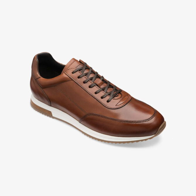Loake Bannister Cedar Calf Leather Trainers