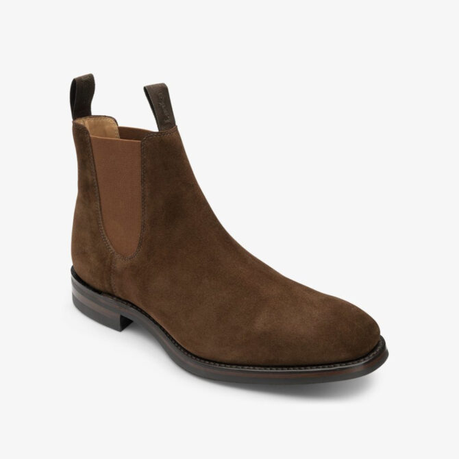 Loake Chatsworth Tobacco Suede Chelsea Boots