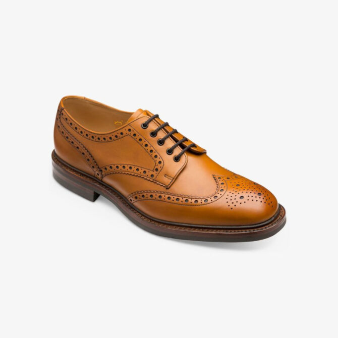 Loake Chester Tan Burnished Calf Brogues