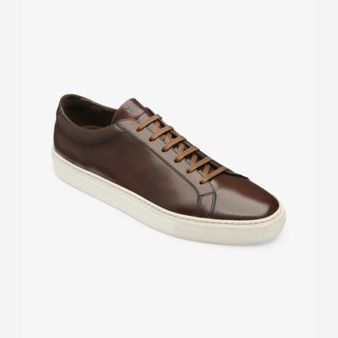 Loake Sprint -  Dark Brown Calf Leather Trainers