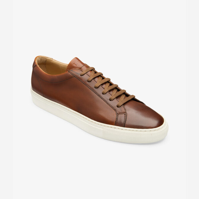 Loake Sprint -  Deep Chestnut Calf Leather Trainers