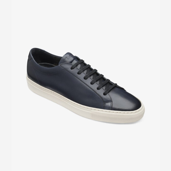 Loake Sprint -  Navy Calf Leather Trainers