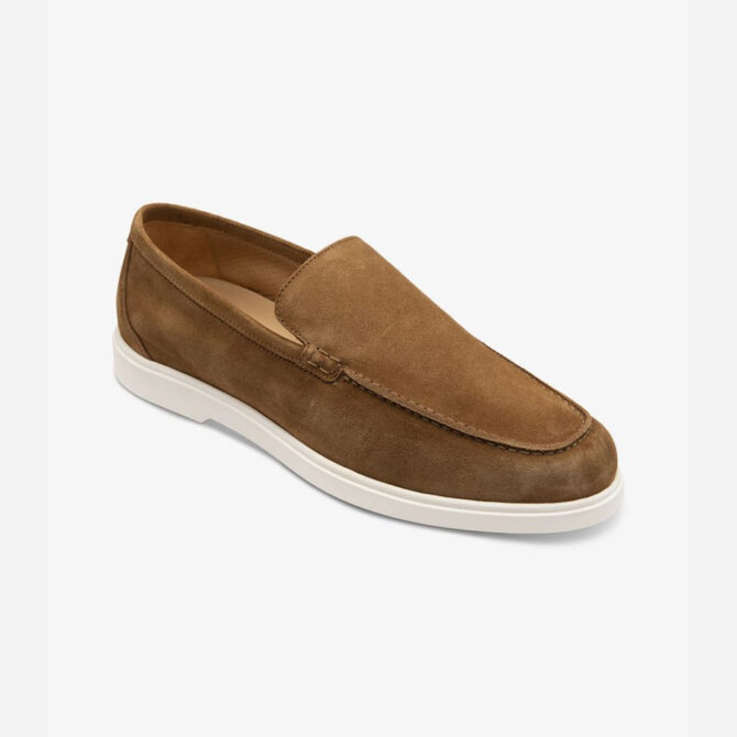 Loake Tuscany Chestnut Suede Loafers