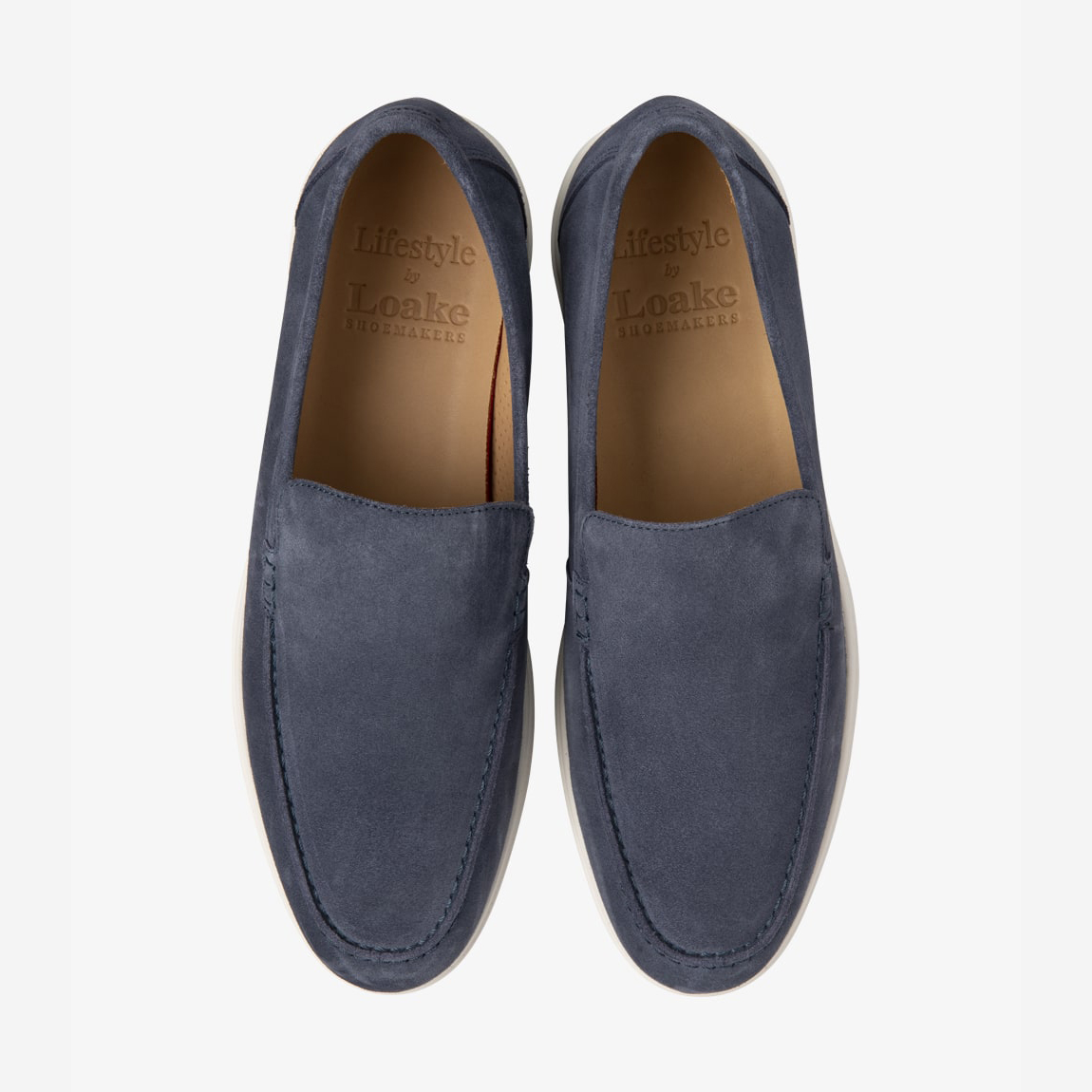 Loake Tuscany Denim Suede Loafers - Bowhill & Elliott