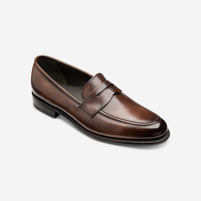 Loake Wiggins Dark Brown Leather Loafers