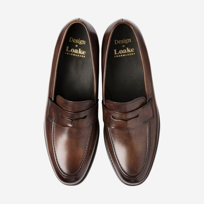 Loake Wiggins Dark Brown Leather Loafers