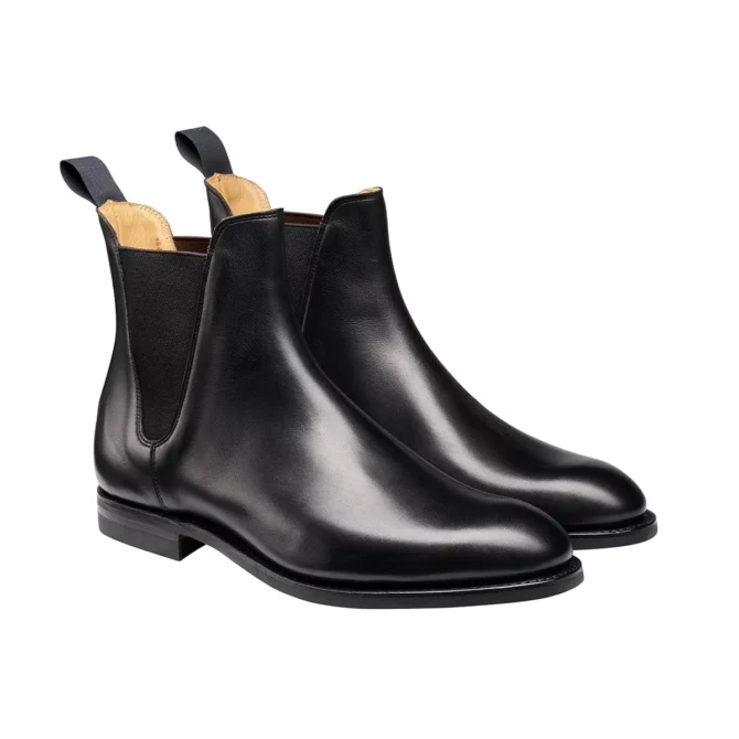 Crockett & Jones Rachel Black Leather Chelsea Boot