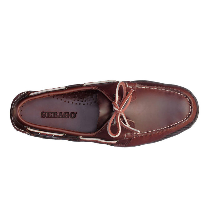 Sebago Oiled Waxy Brown Gum Dockside Portland Deck Shoe