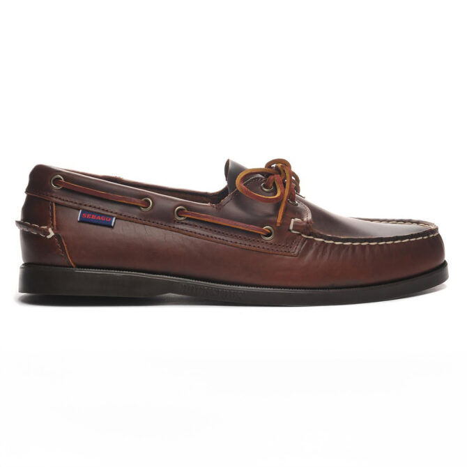 Sebago Oiled Waxy Brown Gum Dockside Portland Deck Shoe