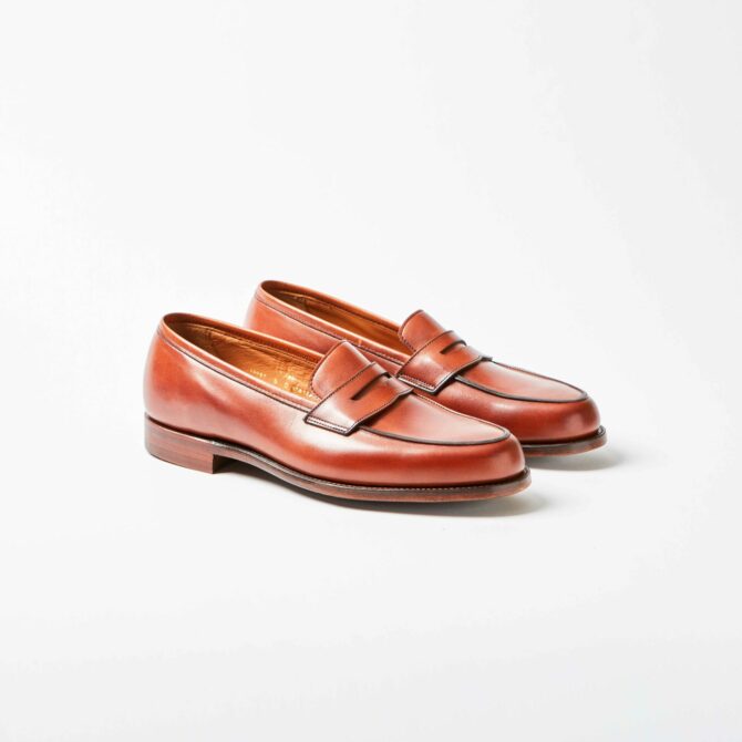 Crockett & Jones Elise Chestnut Calf Leather Loafer