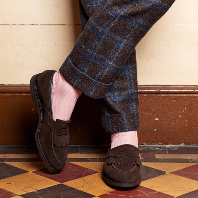 Crockett & Jones for Bowhill & Elliott - Sonning Dark Brown Suede